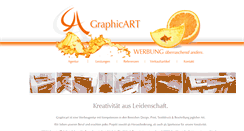 Desktop Screenshot of graphicart-werbung.de